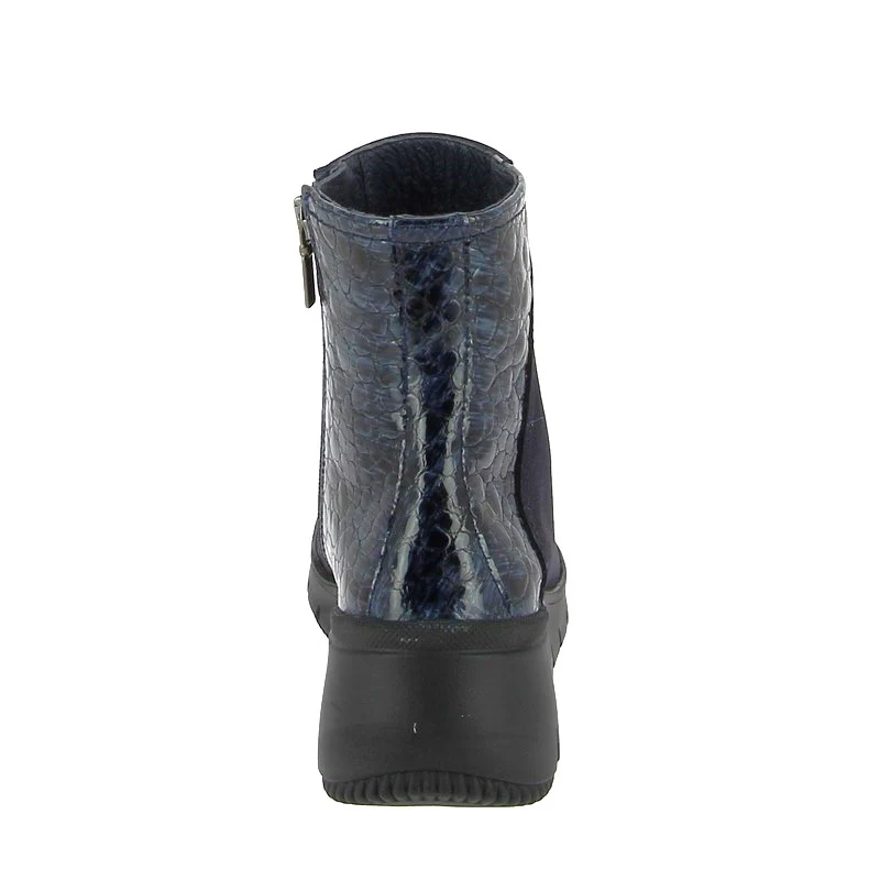 24 HRS 25842 Navy Ankle Boot - Image 4