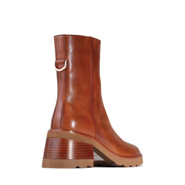 Eos Finley Brandy Leather Ankle Boot - Image 3