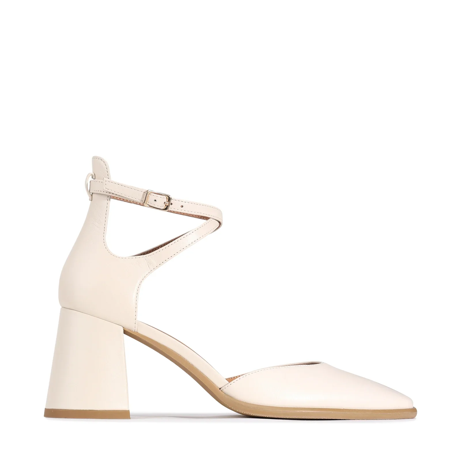 Eos Zan Bone Ankle Strap Heels