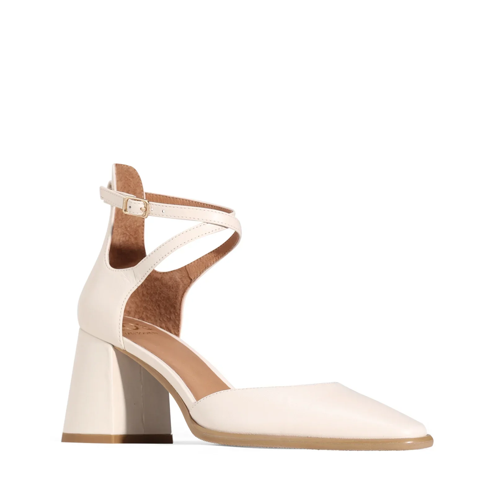 Eos Zan Bone Ankle Strap Heels - Image 2