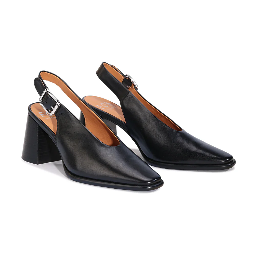 Eos Zana Black Sling Back Shoe - Image 4