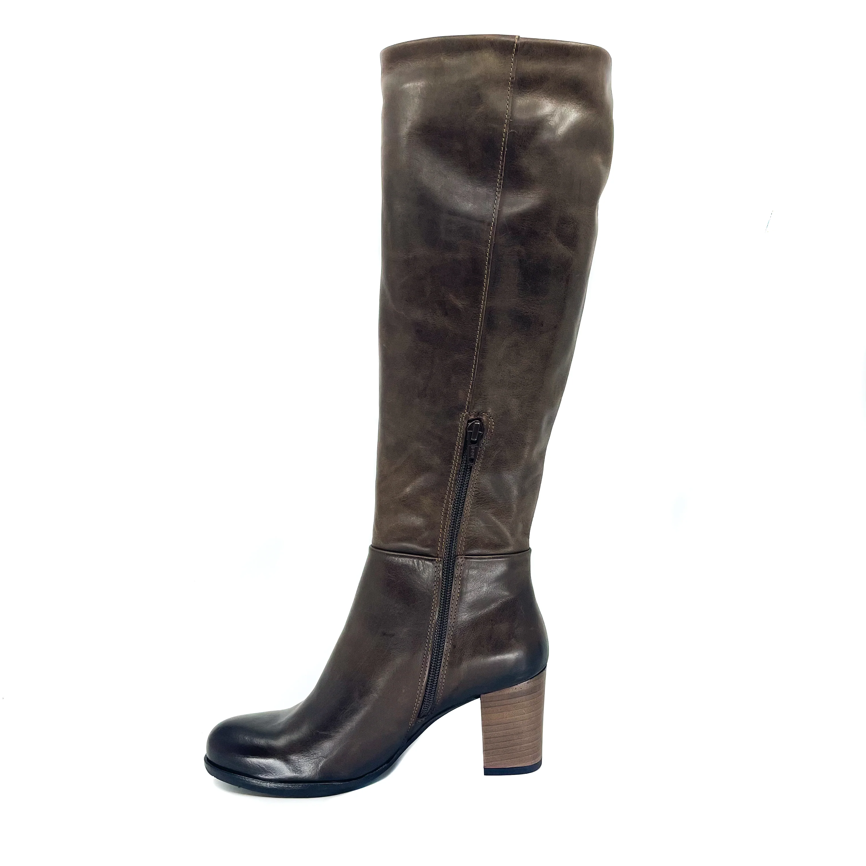Felmini B974 Brown Knee High Boot - Image 4