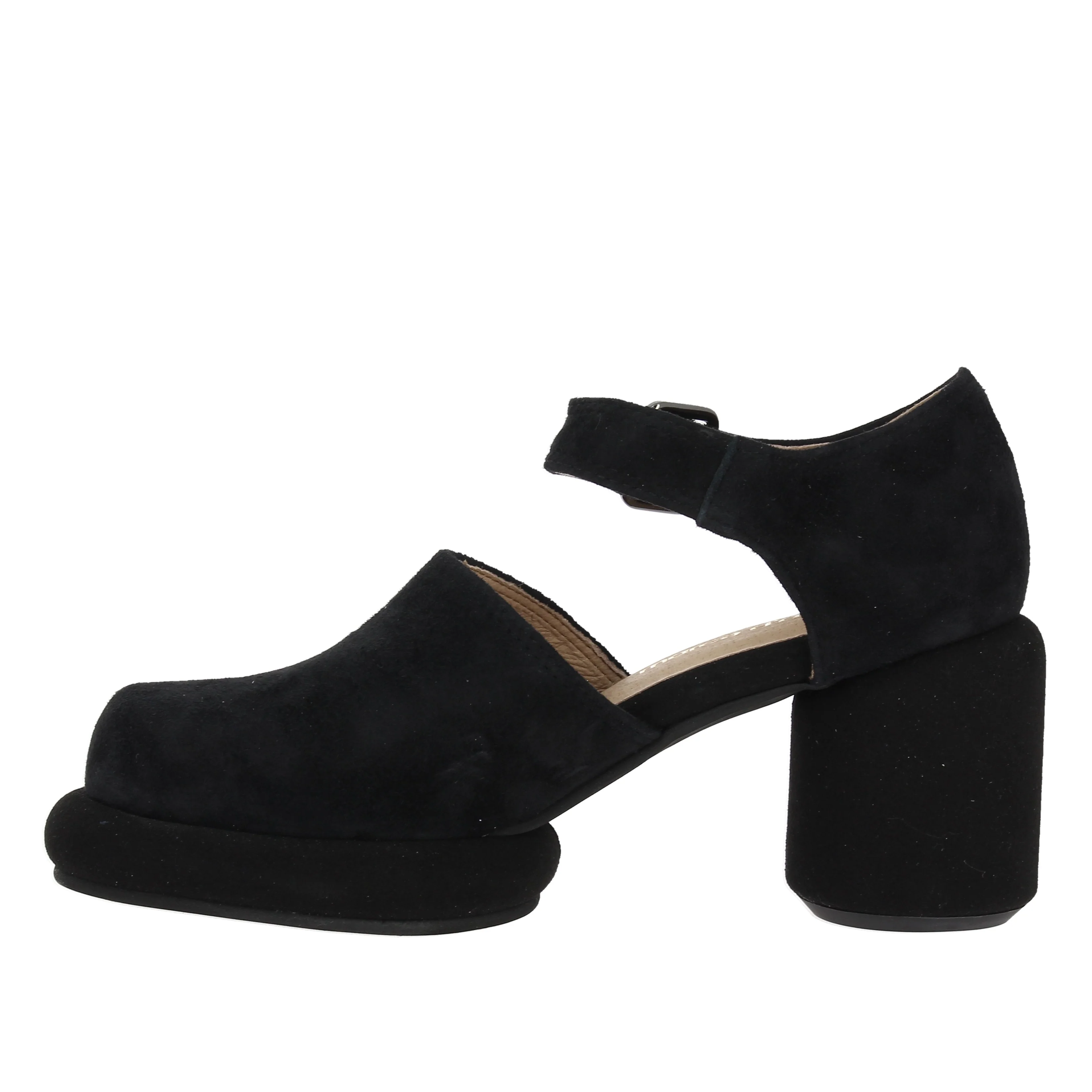 Marco D'alessi 242003 Black Suede Platform Shoe - Image 3