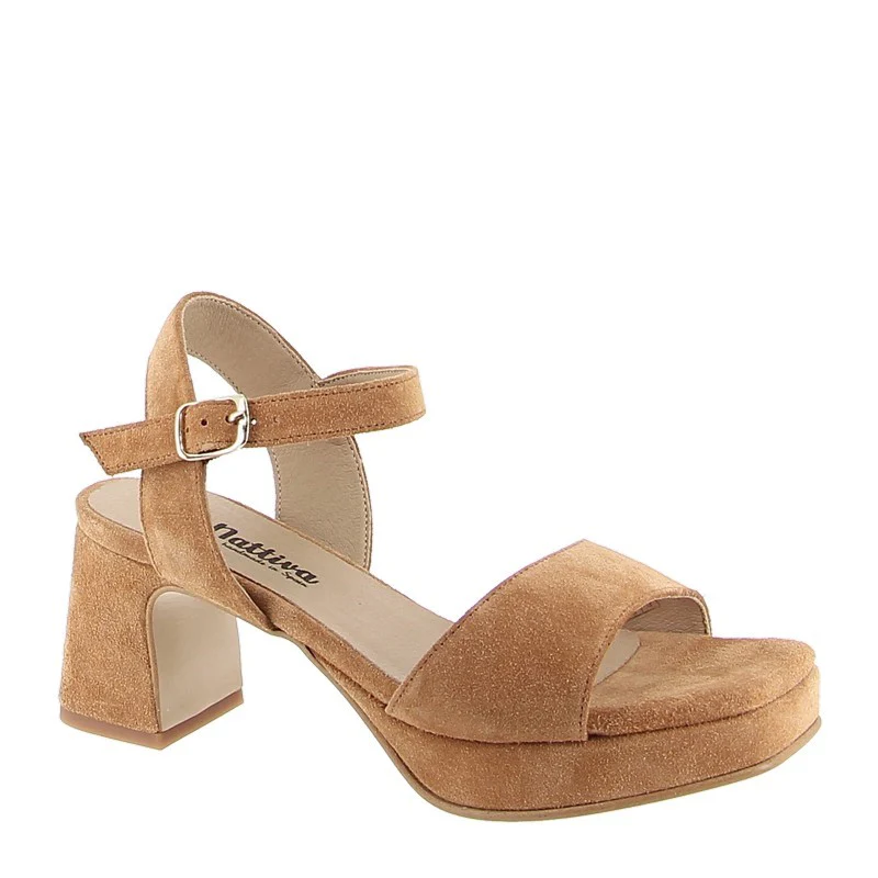 Nattiva 150 Tan Platform Heel - Image 2