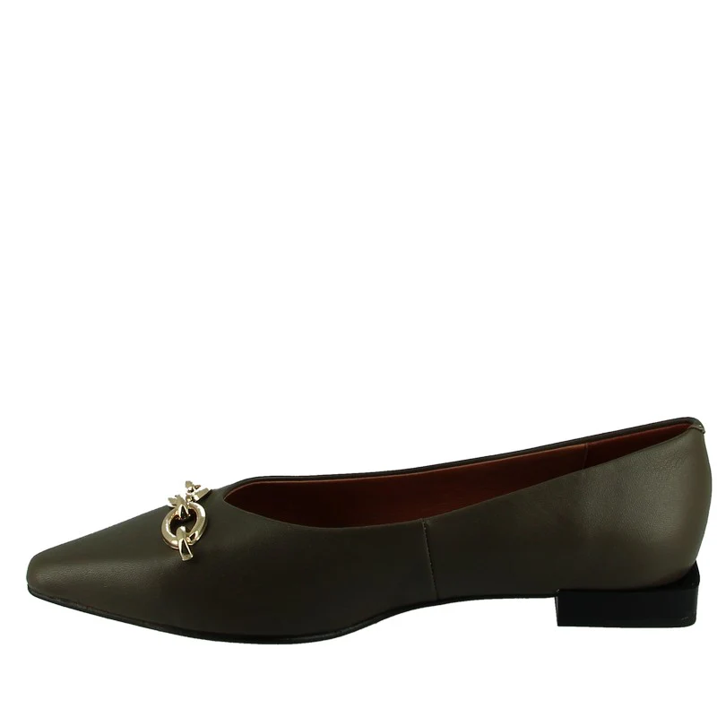 Neo 23508 Khaki Flat Pump - Image 3