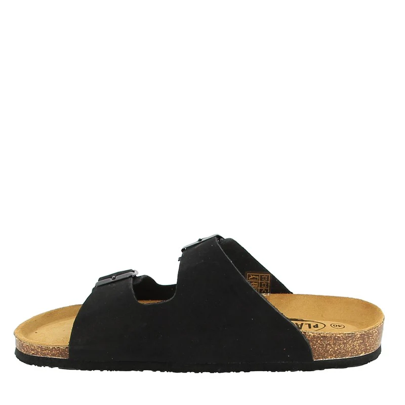 Plakton 180010 Black Nubuck Slide - Image 3