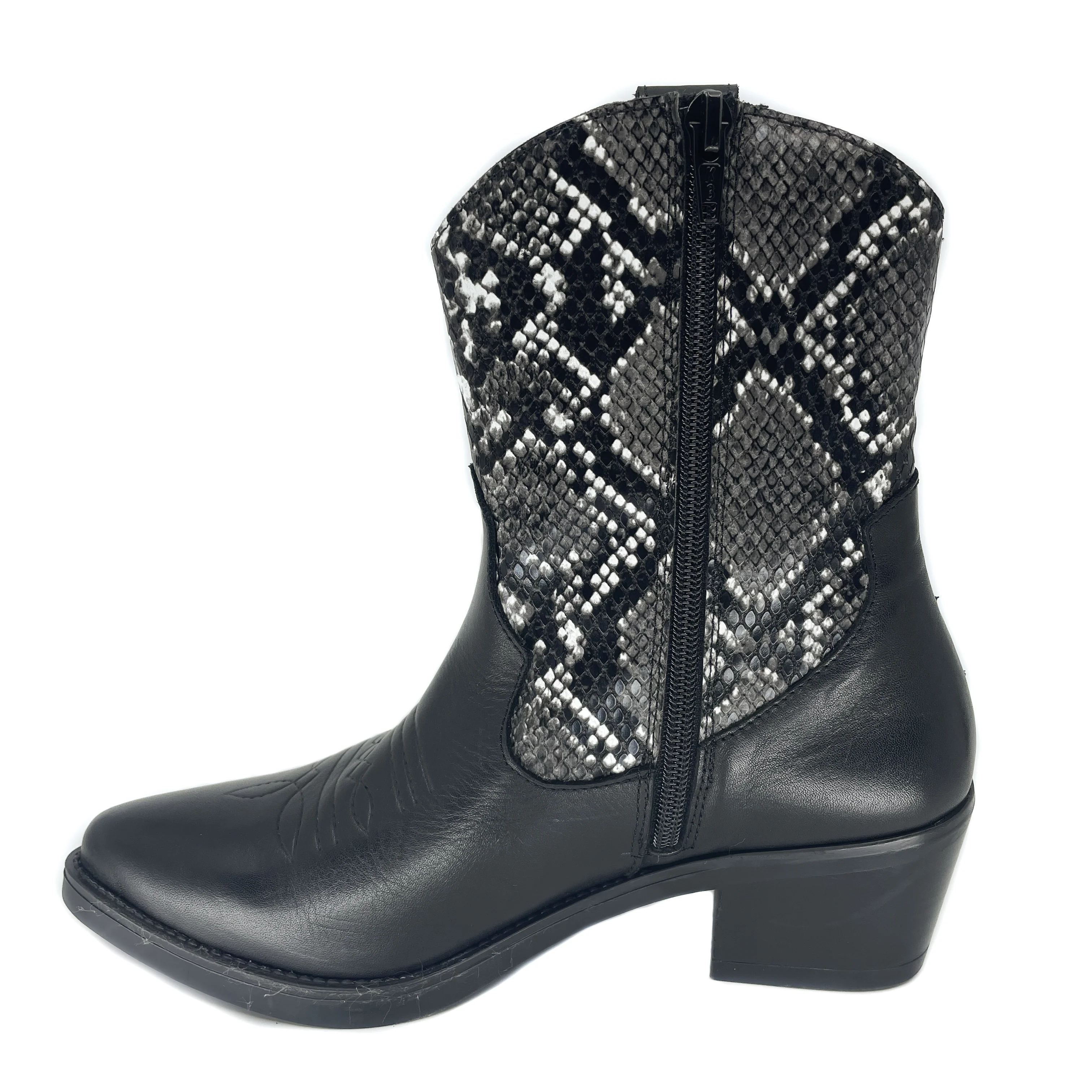Quait 20644 Black Snake Print Western Boot - Image 4