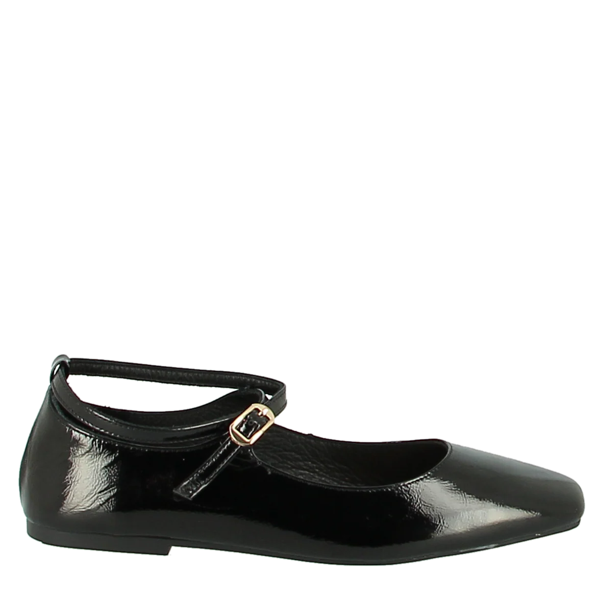 Sempre Di 32301 Indy Black Patent Ballerina