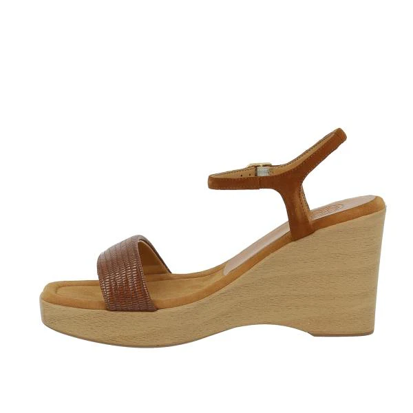 Unisa Rita Dark Tan Wedge Sandal - Image 3