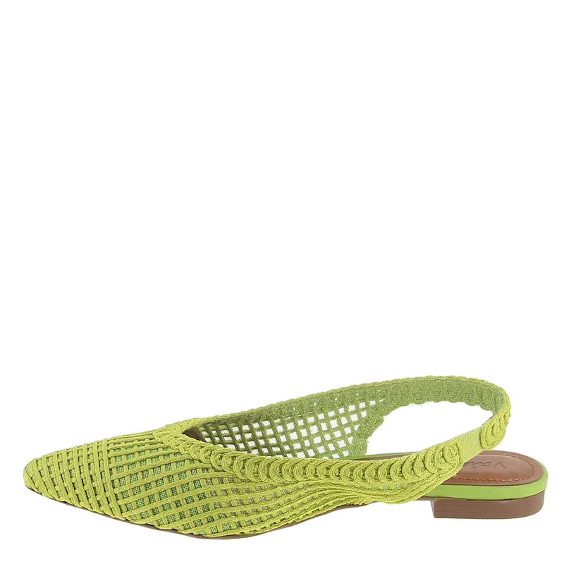 Valerio Conte 373252 Citrus Green Slingback Flat - Image 3